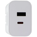 42W Dual Port Wall Power Adapter, Simultaneous Charging Block With USB-C And USB-A Interfaces For Portable Devices