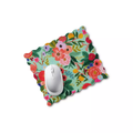 Scalloped Edge Floral Printed Mouse Pad For Desktop Decoration