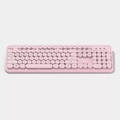 Full Size Round Key Dual Wireless Membrane Keyboard
